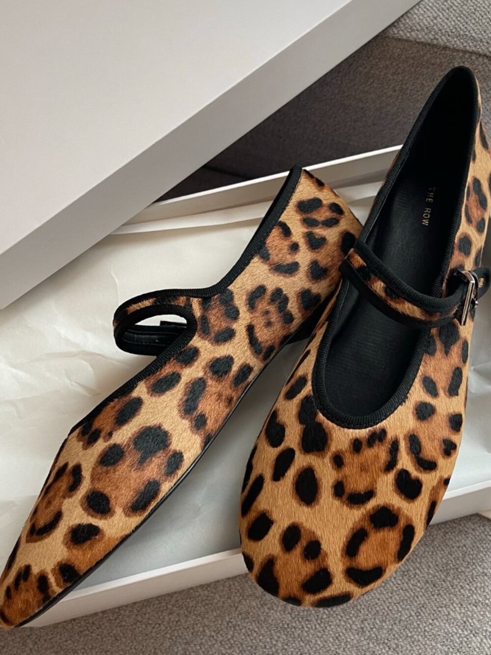 The Row Leopard-Print Calf Hair Mary Jane Flats - Picture 5 of 8